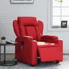 Image de vidaXL Fauteuil de massage inclinable électrique rouge similicuir