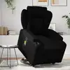 Image de vidaXL Fauteuil inclinable de massage Noir Similicuir