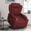 Image de vidaXL Fauteuil inclinable de massage Rouge bordeaux Similicuir