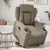 Image de vidaXL Fauteuil inclinable de massage Cappuccino Similicuir