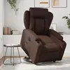 Image de vidaXL Fauteuil inclinable électrique marron similicuir
