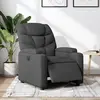 Image de vidaXL Fauteuil inclinable électrique Gris foncé Tissu