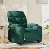 Image de vidaXL Fauteuil inclinable électrique Vert foncé Tissu
