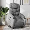 Image de vidaXL Fauteuil inclinable Gris clair Tissu