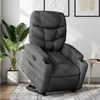 Image de vidaXL Fauteuil inclinable Gris foncé Tissu