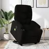 Image de vidaXL Fauteuil de massage inclinable Noir Tissu