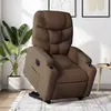Image de vidaXL Fauteuil inclinable électrique marron tissu