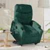 Image de vidaXL Fauteuil inclinable électrique vert foncé tissu
