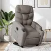 Image de vidaXL Fauteuil inclinable électrique taupe tissu