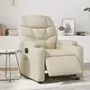 Image de vidaXL Fauteuil inclinable électrique Crème Similicuir