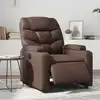 Image de vidaXL Fauteuil inclinable électrique Marron Similicuir