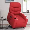 Image de vidaXL Fauteuil inclinable Rouge Similicuir