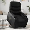 Image de vidaXL Fauteuil inclinable de massage Noir Similicuir