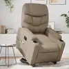 Image de vidaXL Fauteuil inclinable de massage Cappuccino Similicuir