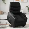 Image de vidaXL Fauteuil inclinable électrique noir similicuir