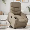 Image de vidaXL Fauteuil inclinable électrique cappuccino similicuir