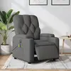 Image de vidaXL Fauteuil inclinable de massage électrique gris foncé tissu