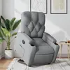 Image de vidaXL Fauteuil inclinable Gris clair Tissu