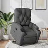 Image de vidaXL Fauteuil inclinable Gris foncé Tissu