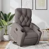 Image de vidaXL Fauteuil inclinable taupe tissu