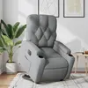 Image de vidaXL Fauteuil inclinable électrique gris clair tissu