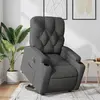 Image de vidaXL Fauteuil inclinable électrique gris foncé tissu