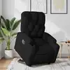 Image de vidaXL Fauteuil inclinable électrique noir tissu