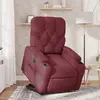Image de vidaXL Fauteuil inclinable électrique rouge bordeaux tissu