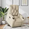 Image de vidaXL Fauteuil inclinable électrique crème tissu