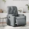 Image de vidaXL Fauteuil inclinable électrique Gris Similicuir