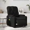 Image de vidaXL Fauteuil de massage inclinable électrique noir similicuir