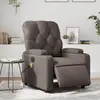 Image de vidaXL Fauteuil de massage inclinable électrique marron similicuir