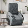 Image de vidaXL Fauteuil inclinable Gris Similicuir