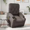 Image de vidaXL Fauteuil inclinable de massage Marron Similicuir