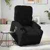 Image de vidaXL Fauteuil inclinable de massage électrique noir similicuir