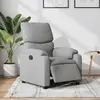 Image de vidaXL Fauteuil inclinable électrique Gris clair Tissu