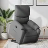 Image de vidaXL Fauteuil inclinable Gris foncé Tissu