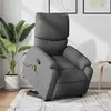 Image de vidaXL Fauteuil de massage inclinable Gris foncé Tissu