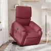 Image de vidaXL Fauteuil inclinable de massage Rouge bordeaux Tissu