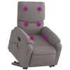 Image de vidaXL Sta-op-massagestoel verstelbaar stof taupe