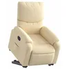 Image de vidaXL Fauteuil inclinable électrique crème tissu