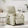 Image de vidaXL Fauteuil de massage inclinable électrique crème similicuir