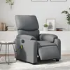 Image de vidaXL Fauteuil de massage inclinable électrique gris similicuir