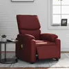 Image de vidaXL Fauteuil de massage inclinable électrique rouge bordeaux