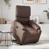 Image de vidaXL Fauteuil inclinable marron similicuir