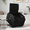 Image de vidaXL Fauteuil inclinable de massage Noir Similicuir