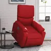 Image de vidaXL Fauteuil inclinable électrique rouge similicuir