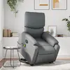 Image de vidaXL Fauteuil inclinable de massage électrique gris similicuir
