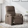 Image de vidaXL Fauteuil inclinable électrique marron tissu microfibre