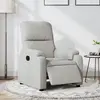 Image de vidaXL Fauteuil inclinable électrique gris clair tissu microfibre